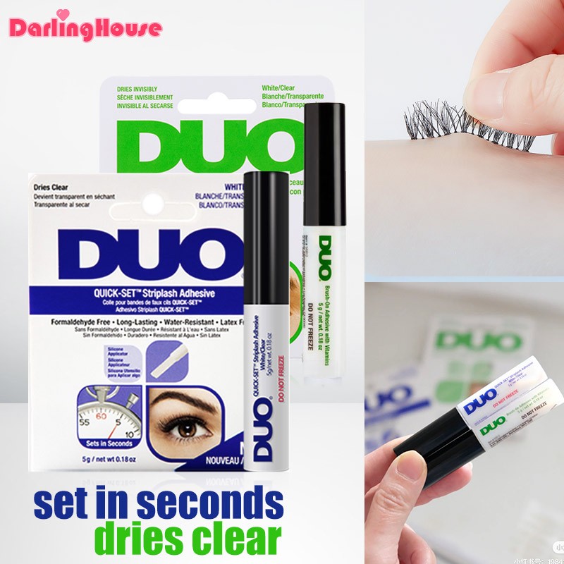 Duo เซตกาวติดแน่น ใส ติดทนนาน กันน้ํา 5 กรัม พร้อมวิตามิน