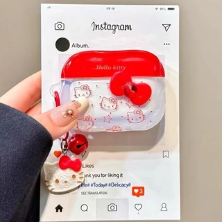 ส่งจากไทย🚚เคส 4/3 เคส 3/4 เคส 3/4/1/2/Pro/Pro2 airpods 4/3Pro Pro2 Pro3 airpods 4 น่ารัก Hello Kitty 4/3/2/1 AirPodsPro2 เคสหูฟังซิลิโคนเคสป้องกันการตกกระแทก