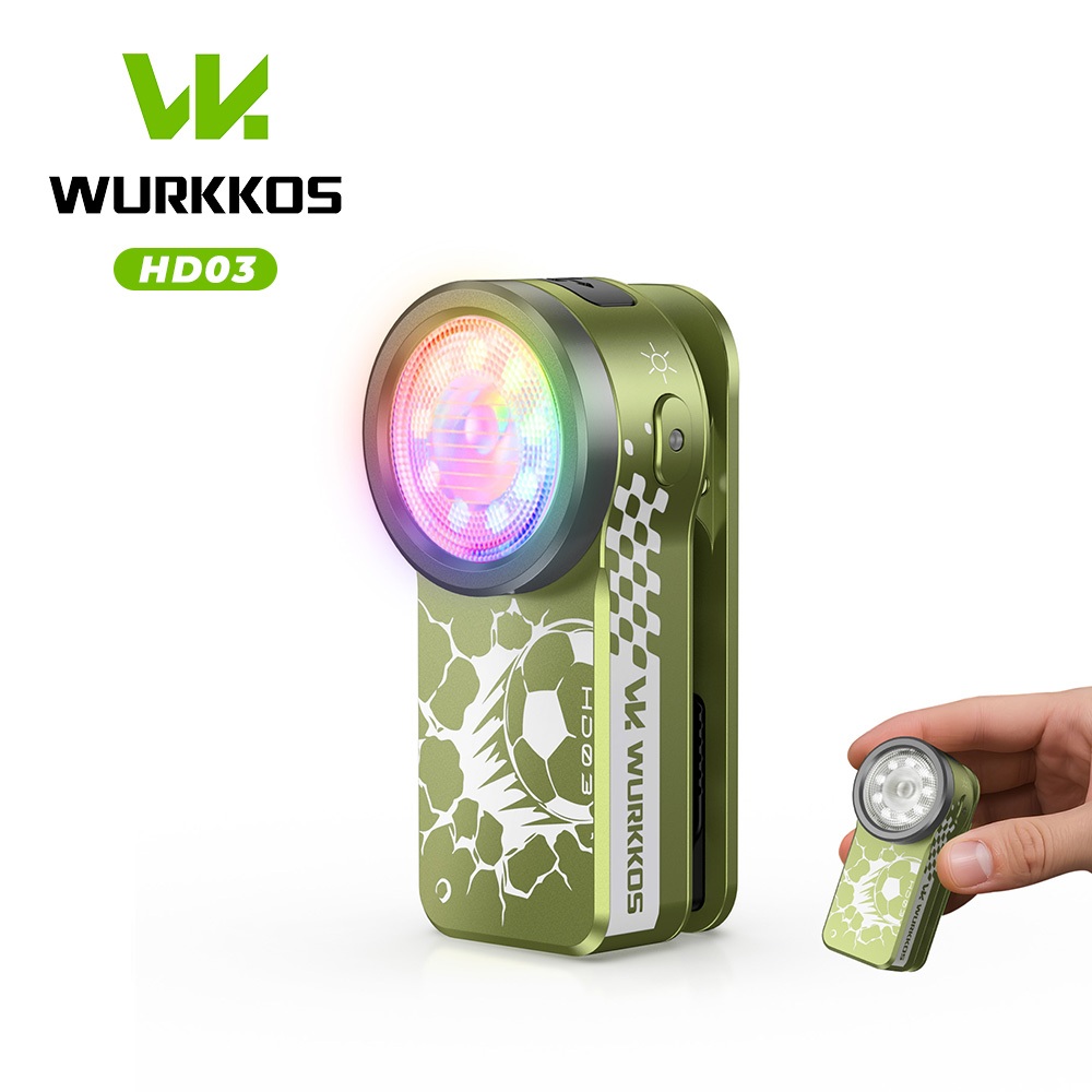 [เปิดตัวใหม่] Wurkkos HD03 MONSTER Clip Light World Cup Limited Edition , 680LM USB C สปอตไลท์แบบชาร