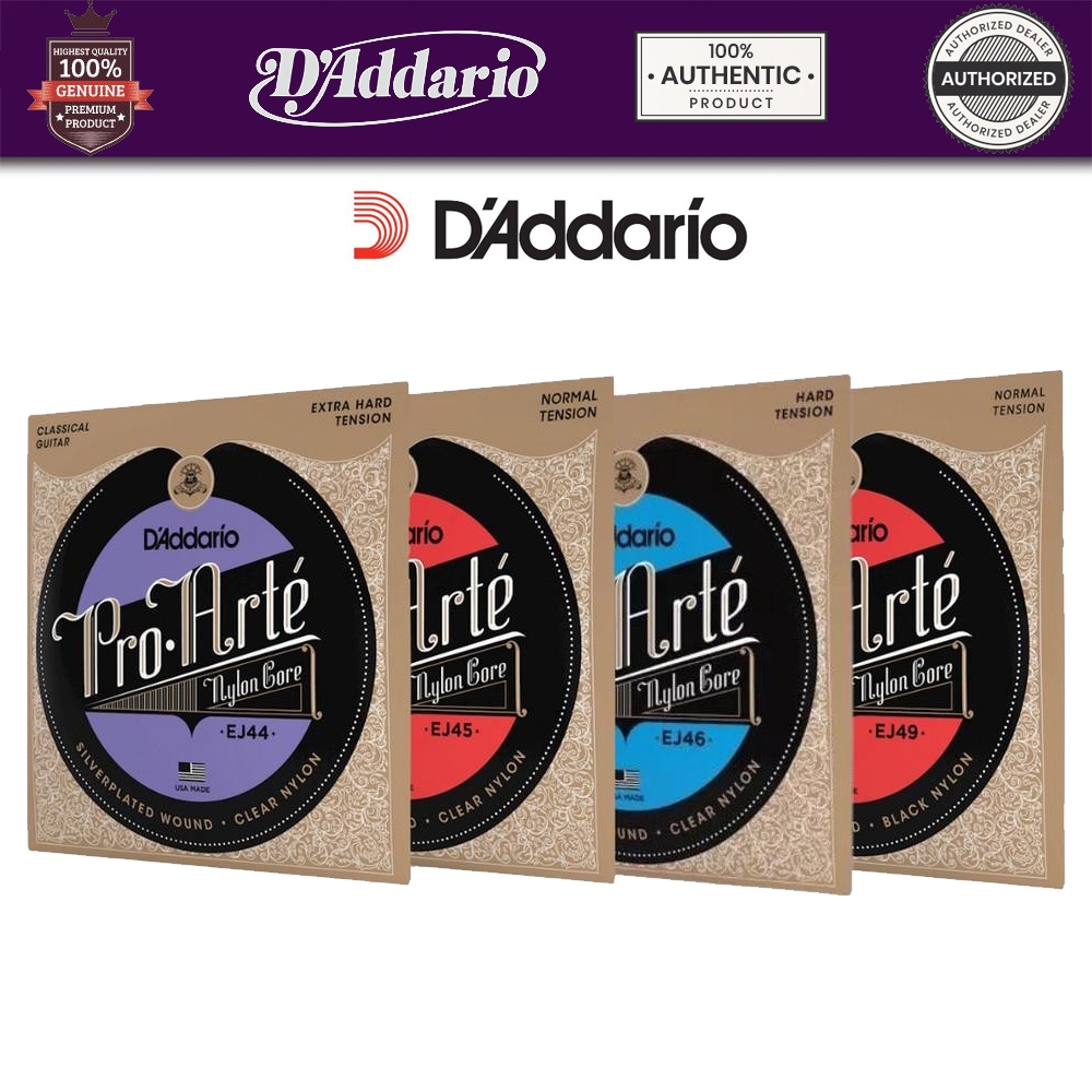 สายกีต้าร์คลาสสิค D'Addario Pro-Arte Nylon Core เลือกแรงดีดได้ EJ45/EJ46/EJ44  แรงดีดปกติ เสียงหวาน อุ่น ตอบสนองดี