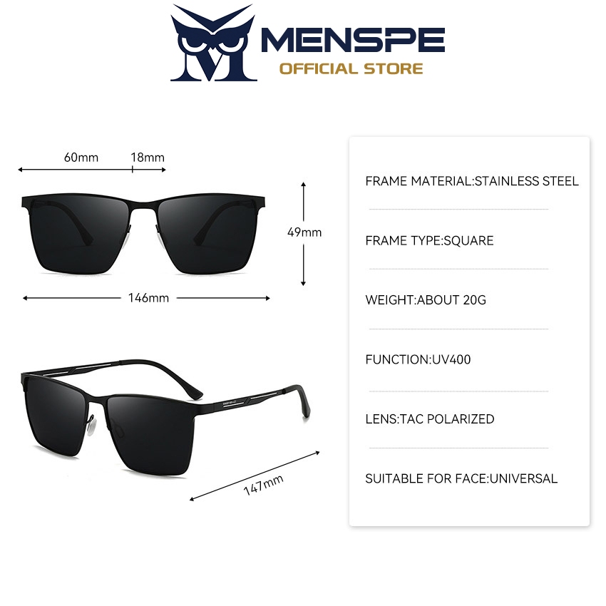 MENSPE نظارة متغيّرة اللون UV400 — ريترو — صورة 8