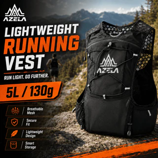 Azela ถุงใส่ 5L/130g Outdoor trail running bag กระเป๋าเป้น้ำ เป้วิงเทล Haft Full Marathon น้ำวิ่งเทรล กันน้ำ ถุง กระเป๋าวิ่งเทรล เป้เทรล