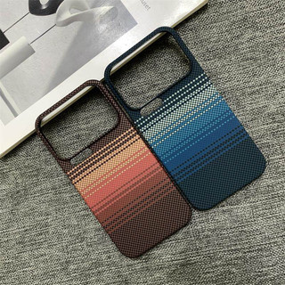 HOCE Ultra Thin Carbon Fibre รูปแบบเคสโทรศัพท์แม่เหล็กสําหรับ Xiaomi 17 Pro Max 15 Pro 15 Ultra Hard Cover