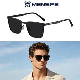 Menspe ผู้ชาย UV400 แว่นตาโพลาไรซ์ทรงสี่เหลี่ยมแว่นตากันแดดแว่นตา Ultra Light Anti Glare สําหรับกีฬากลางแจ้งขับรถ