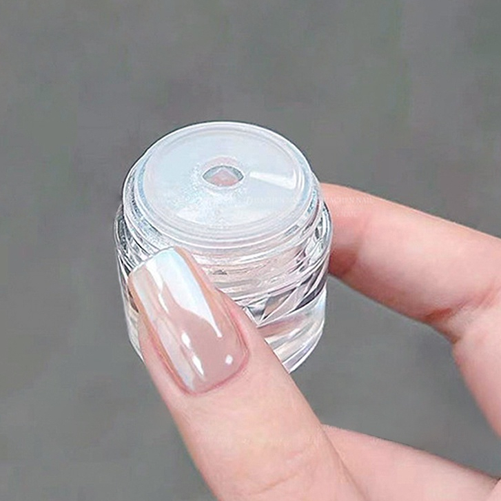 UR SUGAR Aurora Moonlight Mirror Nail Powder Silver Glitter Effect Pigment Chrome Dust Nail Decorative