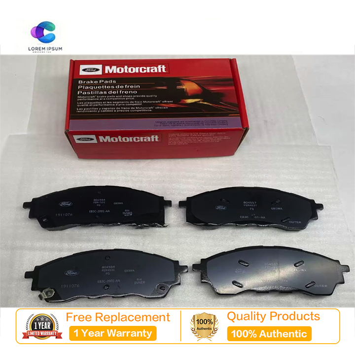 ผ้าเบรค Motorcraft ด้านหน้าสําหรับ Ford Everest 2.0L / 2.2L & 3.2L 2015 - 2021 PN # EB3C2001AA