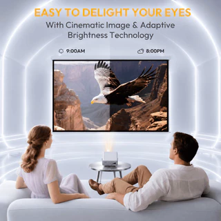 XGODY A6 PRO โปรเจคเตอร์มินิ 700 ANSI Android 14 1080P รองรับ 4K ออโต้โฟกัส WiFi 6 พร้อม Netflix YouTube สำหรับโฮมเธียเตอร์และคาราโอเกะ
