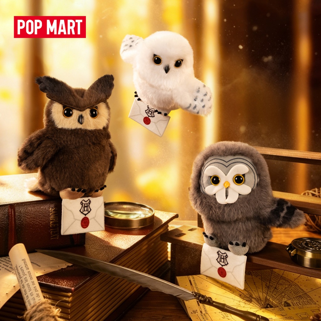 POP MART Harry Potter Owl Furry Pendant（whole set）