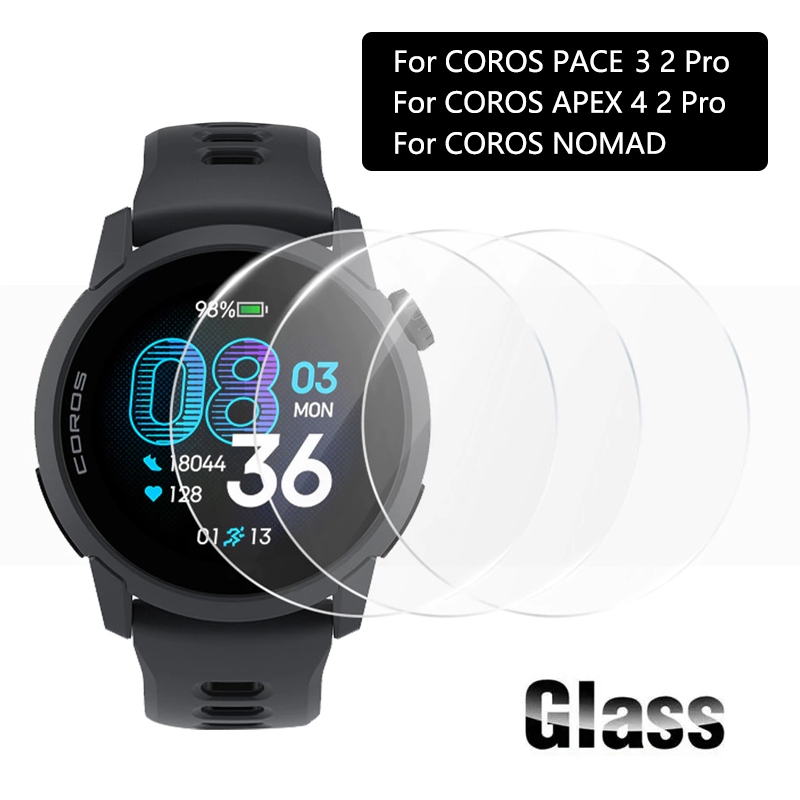 HD กระจกนิรภัยป้องกันหน้าจอสําหรับ COROS PACE 3 2 Pro APEX 4 42 มม.46 มม.MAD ฟิล์มป้องกัน Anti-Scratch Clear