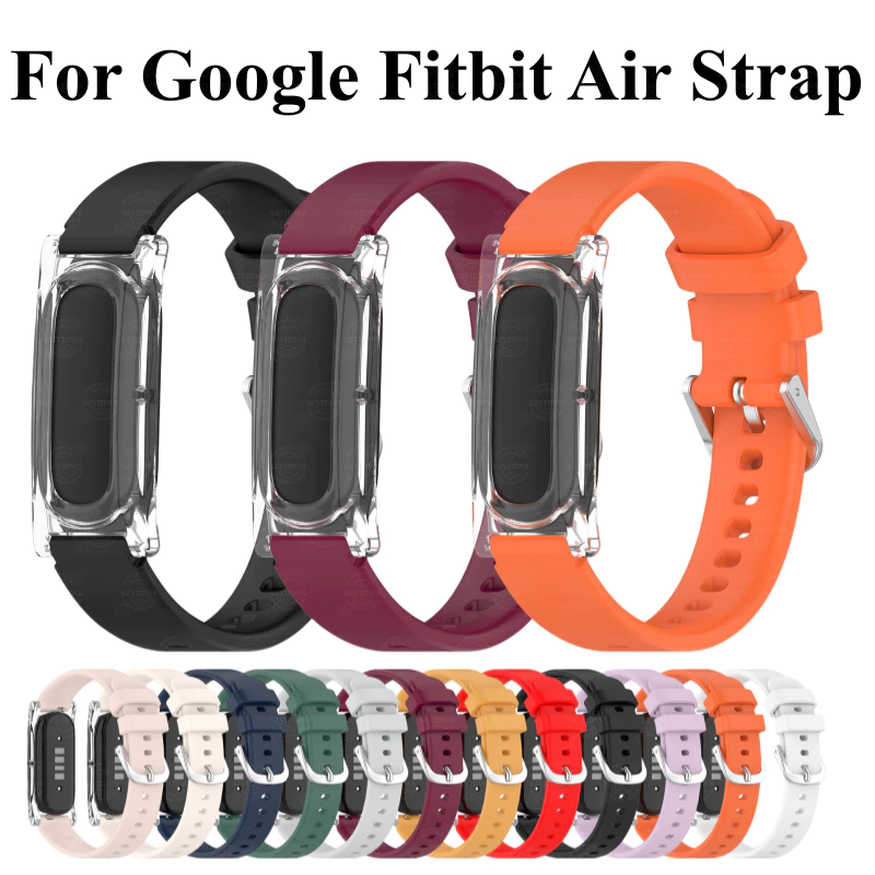 สําหรับ Google Fitbit Air Strap สายรัดซิลิโคนอ่อนนุ่มเปลี่ยนสายนาฬิกาอัจฉริยะอุปกรณ์เสริมสําหรับ Google Fitbit Strap