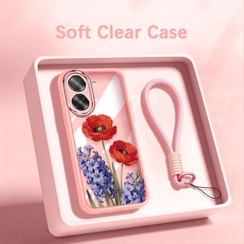 YBD เคสโทรศัพท์สําหรับ Redmi A5 4G Turbo 4 Pro Xiaomi POCO F7 POCO C71 Daisy Forget-Me-ไม่ Poppy Hya