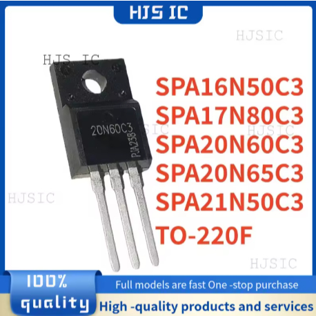 5PCS SPA17N80C3 17N80C3 SPA20N65C3 20N65C3 SPA21N50C3 21N50C3 SPA16N50C3 16N50C3 SPA20N60C3 MOSFET 2