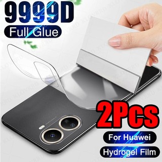 ♥ ฟิล์มไฮโดรเจล Hydrogel ฟิล์มกันรอยรอบตัวเครื่องใส ฟิล์มใส ฟิล์มกันรอยหลัง สำหรับ HONOR 600 400 300 200 100 X9C X9B X9D X8c X8D X7D X6C Magic 8 7 6 5 4 Pro ฟิล์มกันรอยด้านหลังโทรศัพท์มือถือ