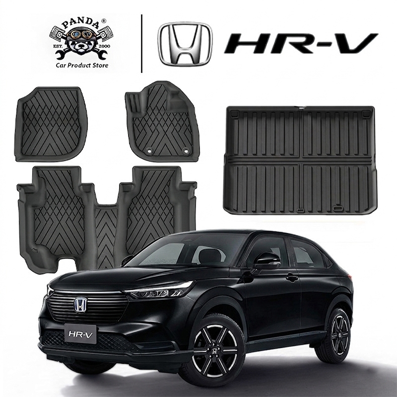 [Panda] พรมปูพื้นรถยนต์ HONDA HR-V [2022 - ปัจจุบัน] พรมรถยนต์ วัสดุ TPE ที่เป็นมิตรต่อสิ่งแวดล้อมทน