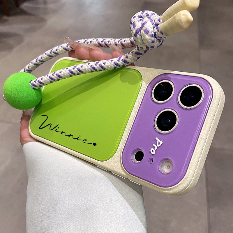 เคสโทรศัพท์แบบเข้ารูปแบบกําหนดเองมีสไตล์พร้อมดีไซน์บล็อกสีที่สไตรคิงเข้ากันได้กับ iPhone 17 Pro Max, 16 Pro Max, 14, และ 15 Pro Max