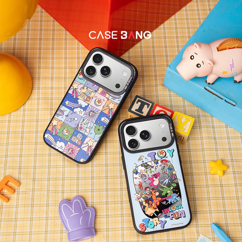 【เคสแม่เหล็ก+แผ่นหลัง】 เข้ากันได้กับ iPhone 13-17,CASEBANG Play Party Series เคสแม่เหล็ก ImagiSnap, เปลี่ยนกลับ, การป้องกันการตกกระแทกทหาร
