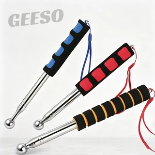 GEESO ค้อนตรวจโฮลผนังยืดหดได้ หัวลูกปืนกลมแข็ง ไม้เคาะกระเบื้อง เพดาน ตรวจหาช่องโฮลบ้าน อุปกรณ์ตรวจบ้านปรับความยาวได้ หลายฟังก์ชัน Telescopic Hollow Inspection Hammer Solid Round Ball Tip Extendable Wall Tile Tapping Rod 验房空鼓锤