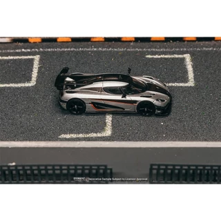 Tarmac Works T64G-TL054-SL 1/64 Koenigsegg One 1 Silver Diecast Scale Car
