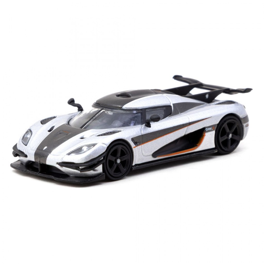Tarmac Works T64G-TL054-SL 1/64 Koenigsegg One 1 Silver Diecast Scale Car