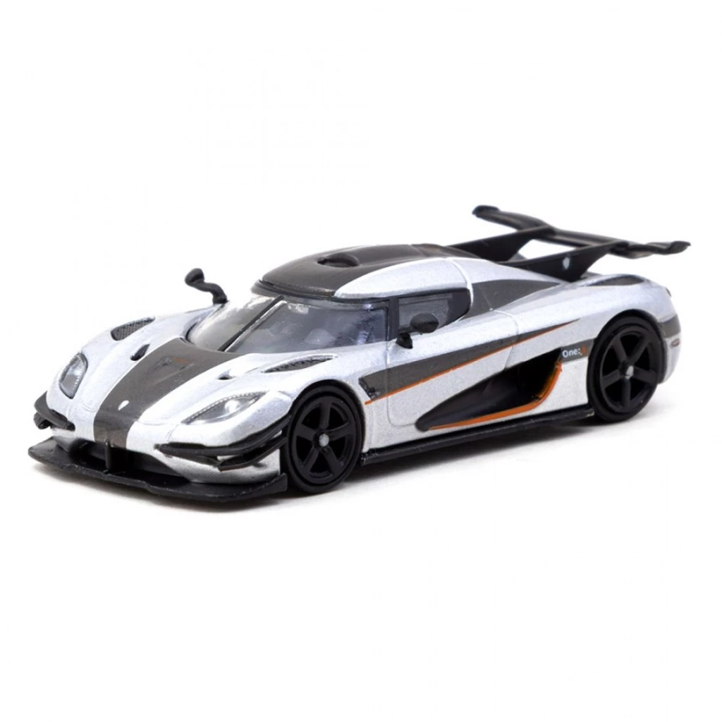 Tarmac Works T64G-TL054-SL 1/64 Koenigsegg One 1 Silver Diecast Scale Car