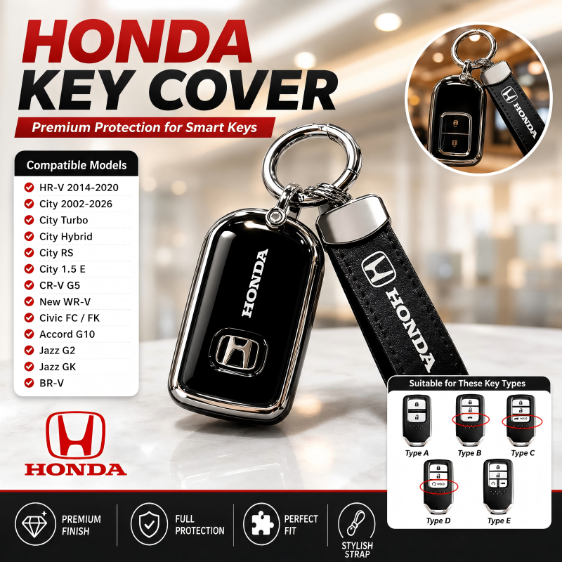 ทนทานฝาครอบกุญแจรีโมทรถยนต์สําหรับ Honda CRV G5 City RS Turbo WRV HRV Accord G10 Civic FC FK Jazz G2 GK BRV 2016