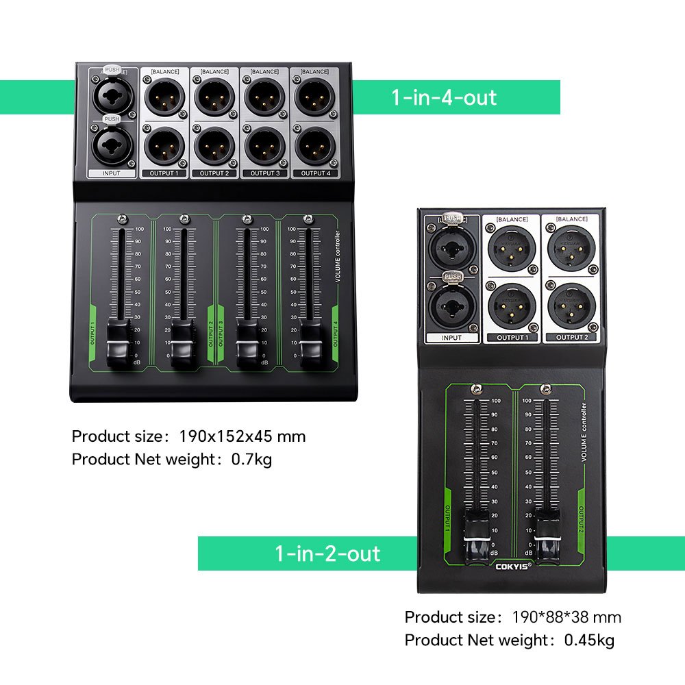 XLR Balanced Passive Volume Fader Controller Zero Noise Studio Live Streaming