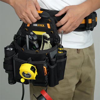 TOOLSTACK ช่างไฟฟ้ากระเป๋าเครื่องมือทํางานมัลติฟังก์ชั่ Toolkit แบบพกพาเครื่องมือกันน้ํา TSK-114