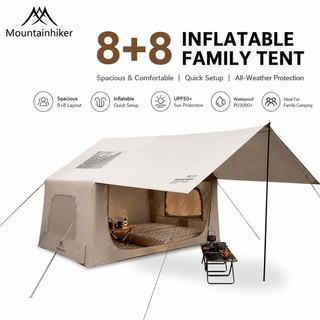 MOUNTAINHIKER Khemah perkhemahan Khemah kembung outdoor camping automatic inflatable tent canopy two-in-one luxury tent family tent overnight sleeping camping tent