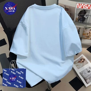 【จัดส่งตลอด 24 ชั่วโมง】🔥NASAชุดหน้าร้อนเรียบง่ายลำลองoversize เสื้🌍คอกลมใส่ได้ทั้งชายหญิงเสื้อYG1268
