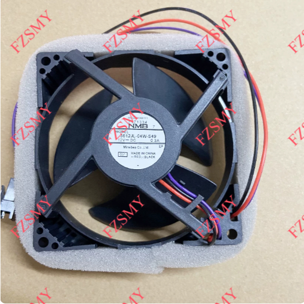 NMB-MAT 3612JL-04W-S49 12V 0.3A เหมาะสําหรับ Samsung พัดลมตู้เย็น NMB-MAT รุ่น 3612JL-04W-S49 12V 0.