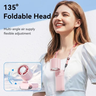 JAMAY FF23 พัดลมพกพา 4000mah พัดลม Type C พร้อมจอแสดงผล พัดลมไอเย็น 199 ระดับ มือถือ พับได้ 135°