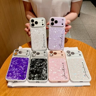 เคสโทรศัพท์ลายเปลือกหอยที่ปรับแต่งได้ใหม่สําหรับเคสไอโฟน17 Pro Max, 16 Pro Max, 15, และ 14 Pro Max