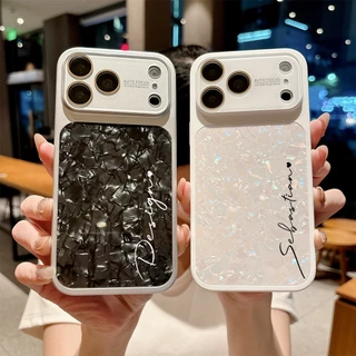 เคสโทรศัพท์ลายเปลือกหอยที่ปรับแต่งได้ใหม่สําหรับเคสไอโฟน17 Pro Max, 16 Pro Max, 15, และ 14 Pro Max