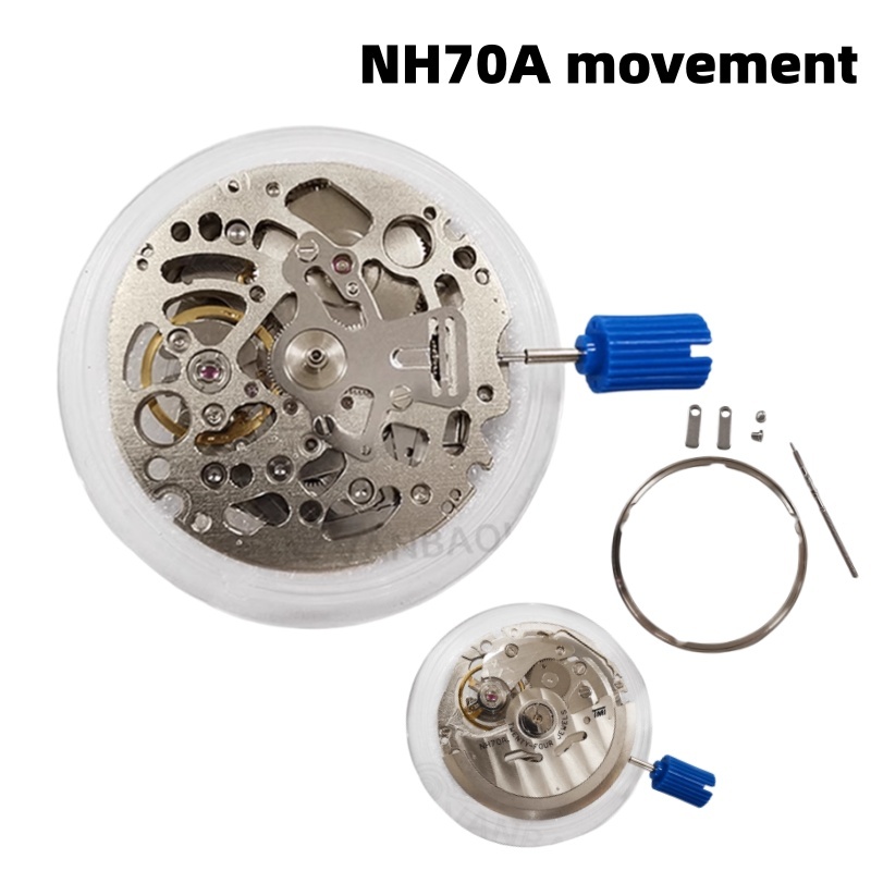 อุปกรณ์เสริมนาฬิกา Japan NH70A การเคลื่อนไหวแบบกลไกอัตโนมัติ ยี่ห้อใหม่ NH70 นาฬิกาการเคลื่อนไหว