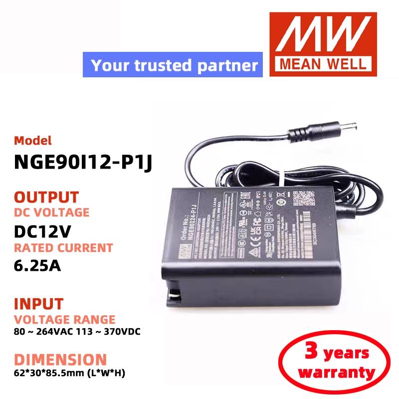 MEAN WELL NGE90I12-P1J NGE90I24-P1J NGE90I48-P1J MeanWell DC เครื่องปรับแรงดันไฟฟ้า Switching Power 