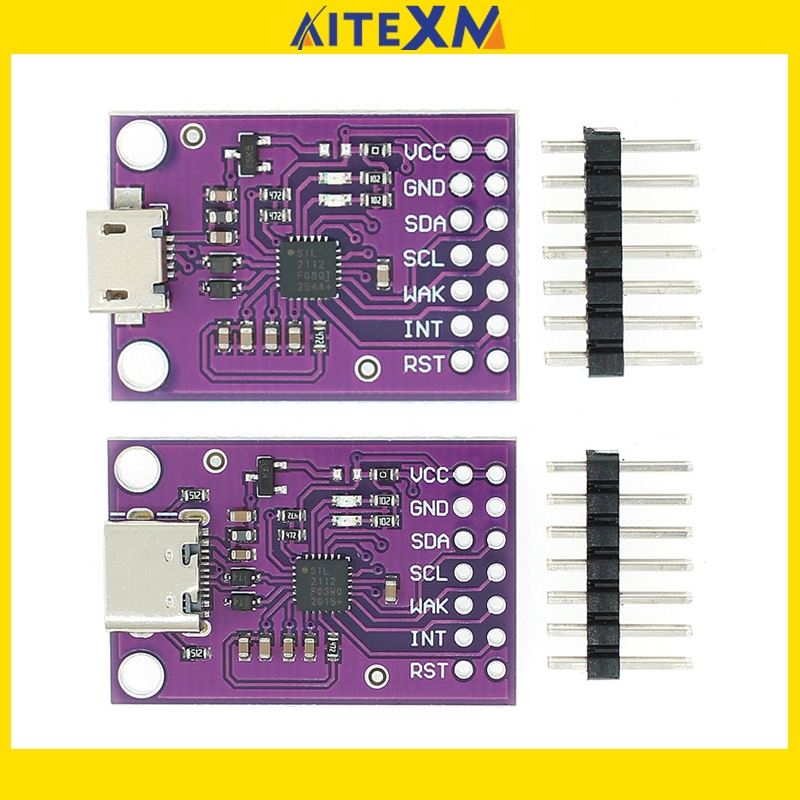 บอร์ดดีบัก CP2112 USB เป็นโมดูลสื่อสาร SMBus I2C 2.0 MicroUSB 2112 สําหรับโมดูลเซนเซอร์ CCS811