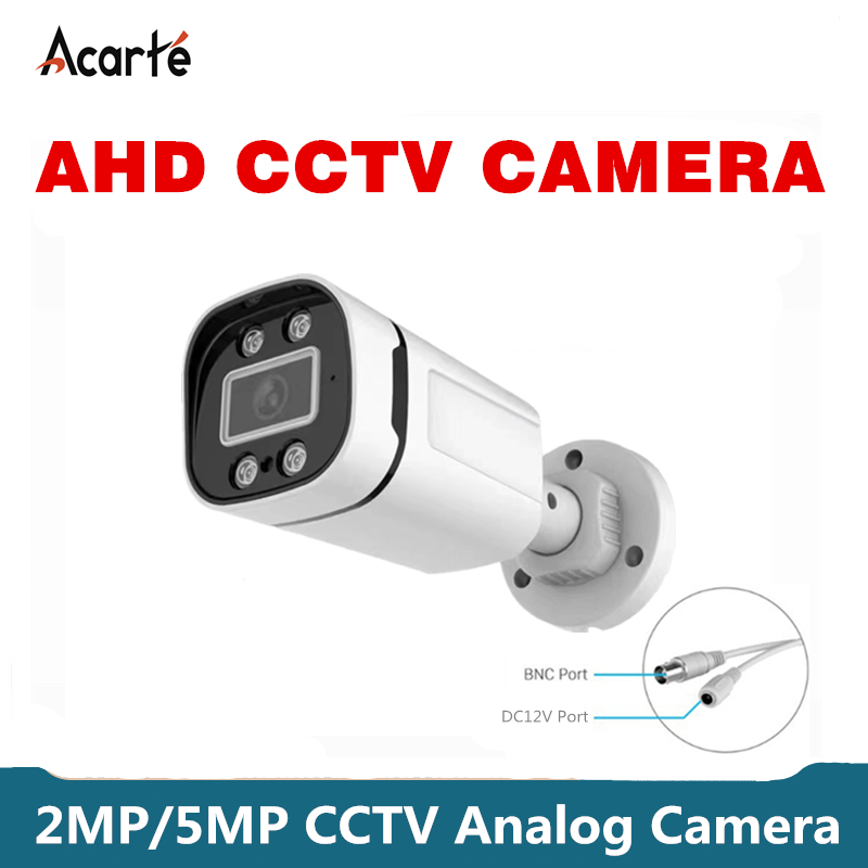 Acarte 2MP/5MP AHD CCTV กล้องวงจรปิดกันน้ํากลางแจ้งอินฟราเรด night vision Analog กล้อง