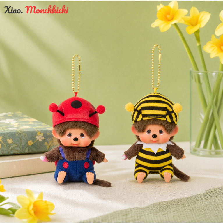 【ขายร้อน ❤️ ‍🔥】Monkikiki Ladybug Shape ตุ๊กตาตุ๊กตาจี้ตุ๊กตาน่ารัก Key ของขวัญสาว
