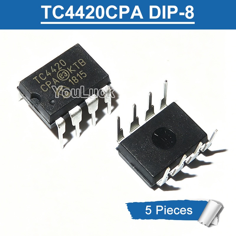 5pcs TC4420CPA TC4420 CPA DIP-8 6A ความเร็วสูง MOSFET Driver ชิป IC ใหม่เดิม