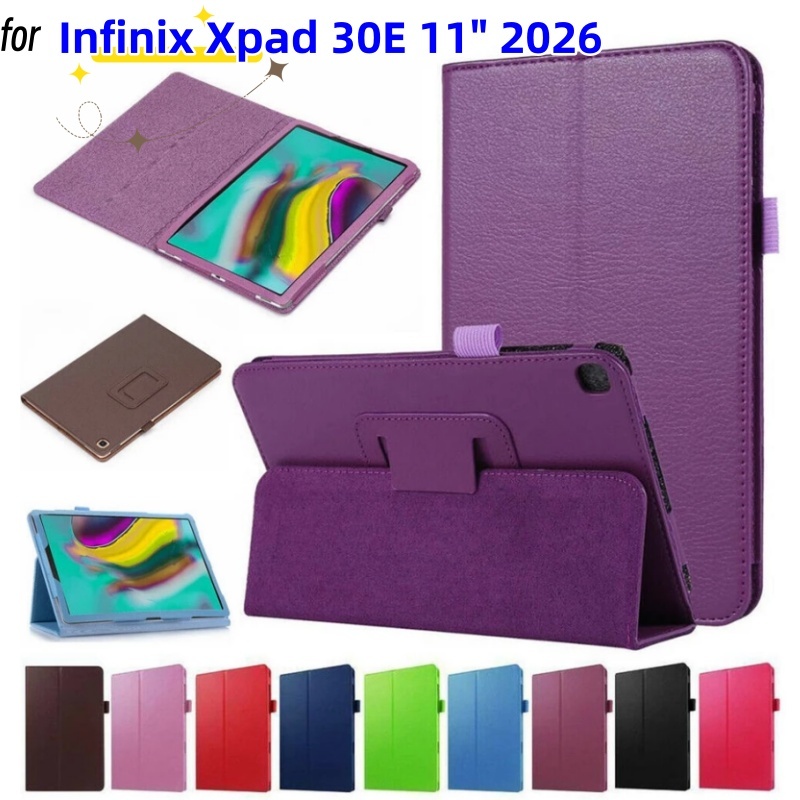 สําหรับ Infinix Xpad 30E 11 นิ้ว 2026 Universal กรณีแม่เหล็กฝาครอบ Infinix Xpad30E 11 นิ้ว 2026 Slim น้ําหนักเบา PU หนัง
