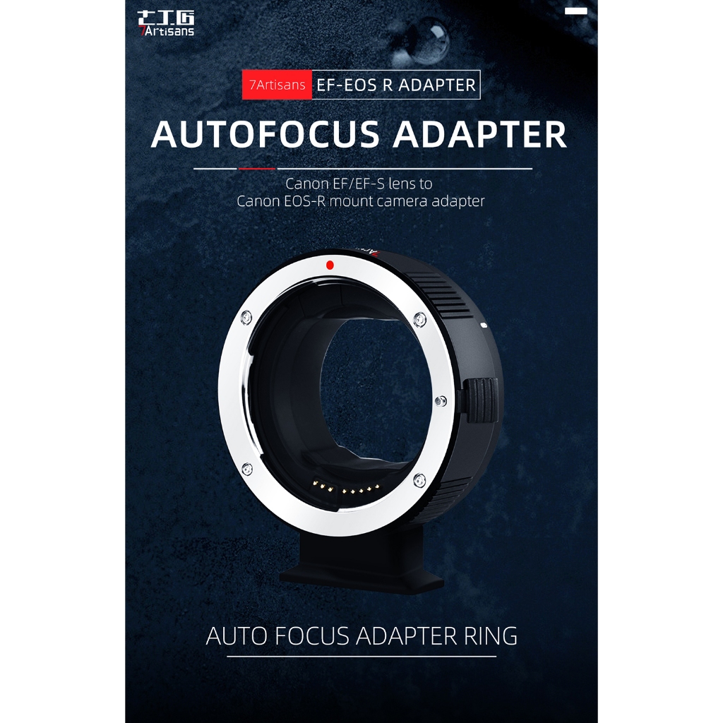 7Artisans EF-EOS R เลนส์อะแดปเตอร์ EF ถึง RF Auto Focus สําหรับ EF EF-S เลนส์ R Mount กล้อง RF EOS R