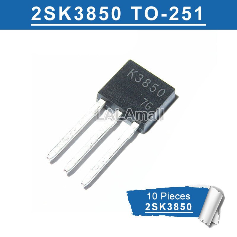 10 ชิ้น 2SK3850 K3850 TO-251 600V/0.7A MOSFET ทรานซิสเตอร์ใหม่เดิม