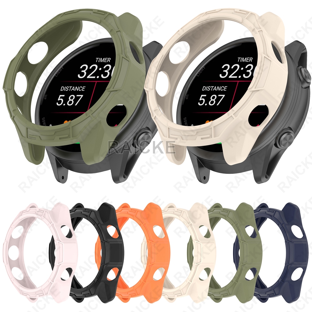 กระแทกป้องกันการตกครึ่งหน้าจอเชลล์ Protectr TPU กรณีสำหรับ Garmin Forerunner 170/70