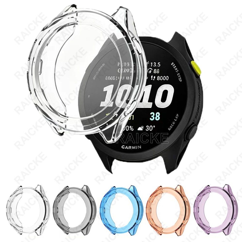 ครึ่งเชลล์นุ่ม TPU กรณีปกป้องหน้าจอสำหรับ Garmin Forerunner 170/70