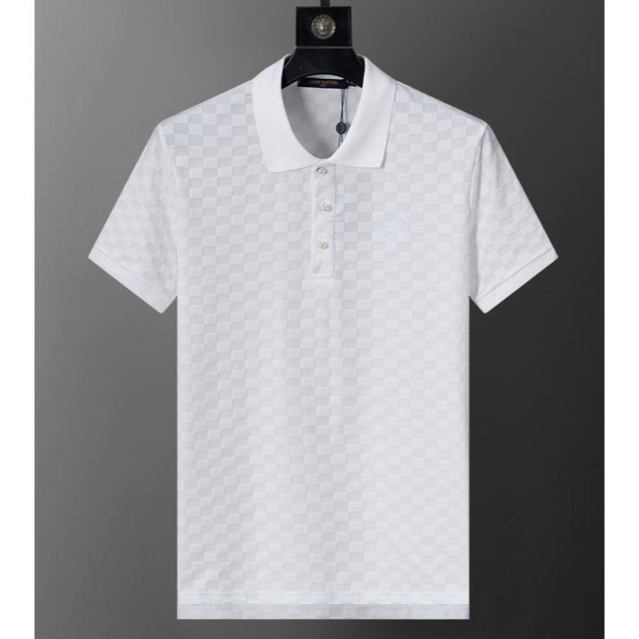 New_LV เสื้อยืดโปโลผ้าฝ้ายผู้ชาย เสื้อด้านบน Size S-XXXL AA220