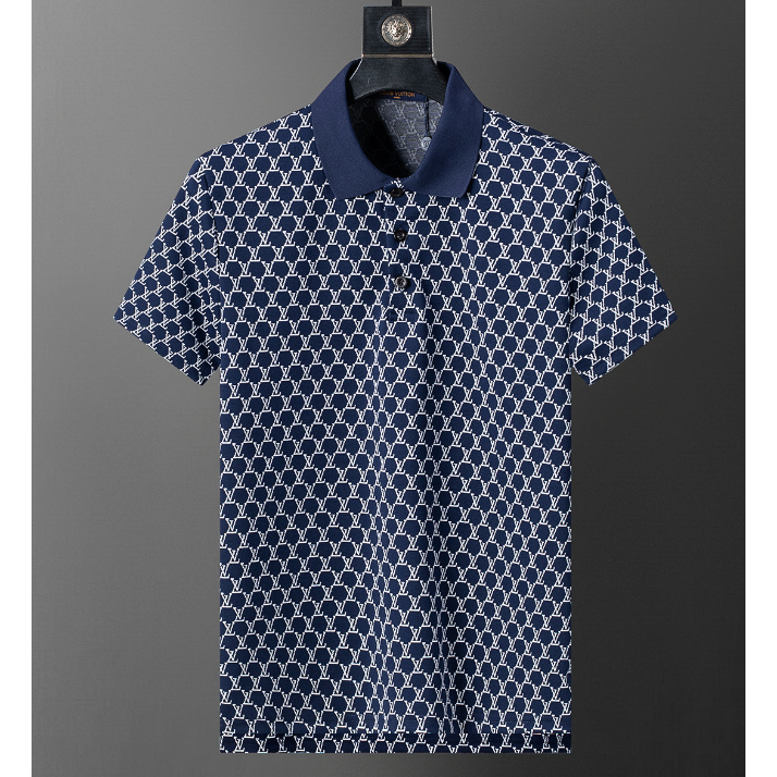 New_LV เสื้อยืดโปโลผ้าฝ้ายผู้ชาย เสื้อด้านบน Size S-XXXL AA221