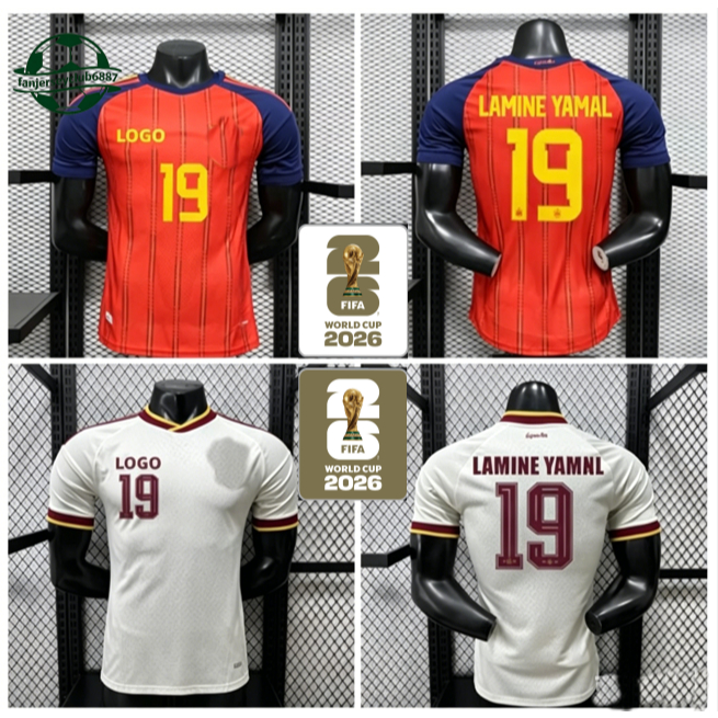Player Edition XIBANYA 2026/27 Mens Home Short-Sleeve Football Jersey เสื้อยืด