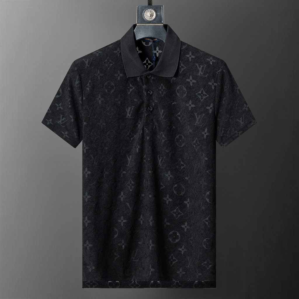 New_LV เสื้อยืดโปโลผ้าฝ้ายผู้ชาย เสื้อด้านบน Size S-XXXL AA224