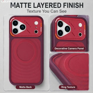 LiELFF เคสซิลิโคนแม่เหล็กสําหรับ iPhone 17 16 15 14 13 12 Pro max Plus ปลอกกันกระแทกป้องกันกล้องปกอ่อน