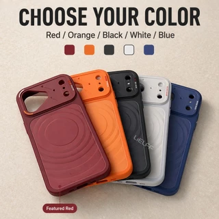 LiELFF เคสซิลิโคนแม่เหล็กสําหรับ iPhone 17 16 15 14 13 12 Pro max Plus ปลอกกันกระแทกป้องกันกล้องปกอ่อน